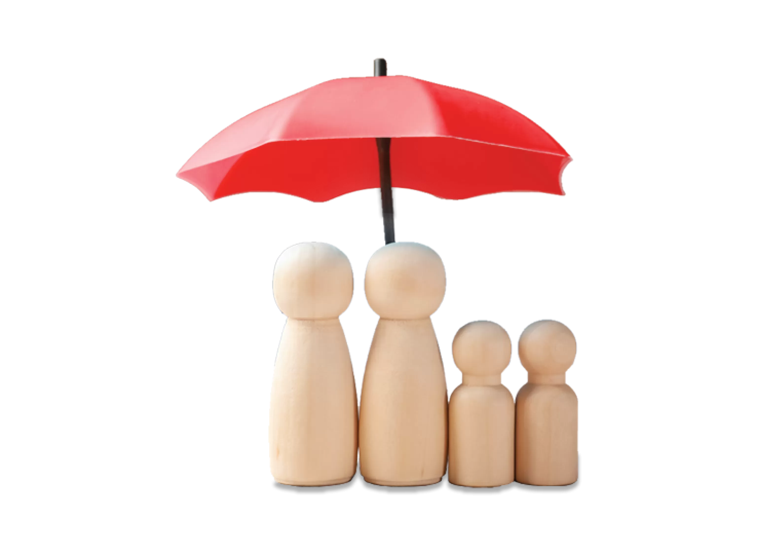 toy people figures with umbrella
